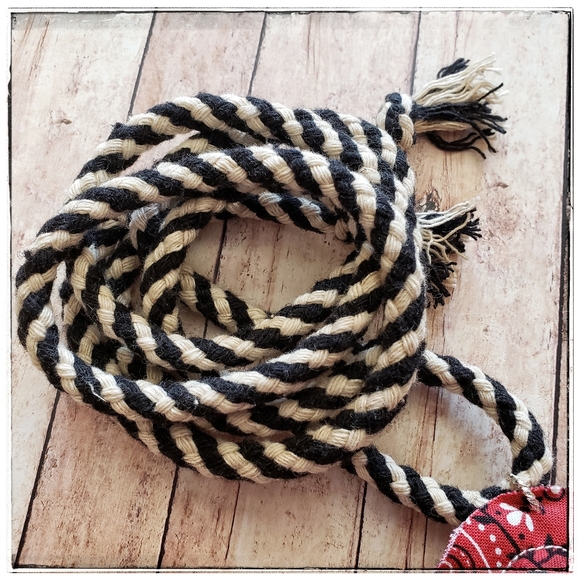 handmade primitive bandana stuffed heart statement necklace - Picture 8 of 11